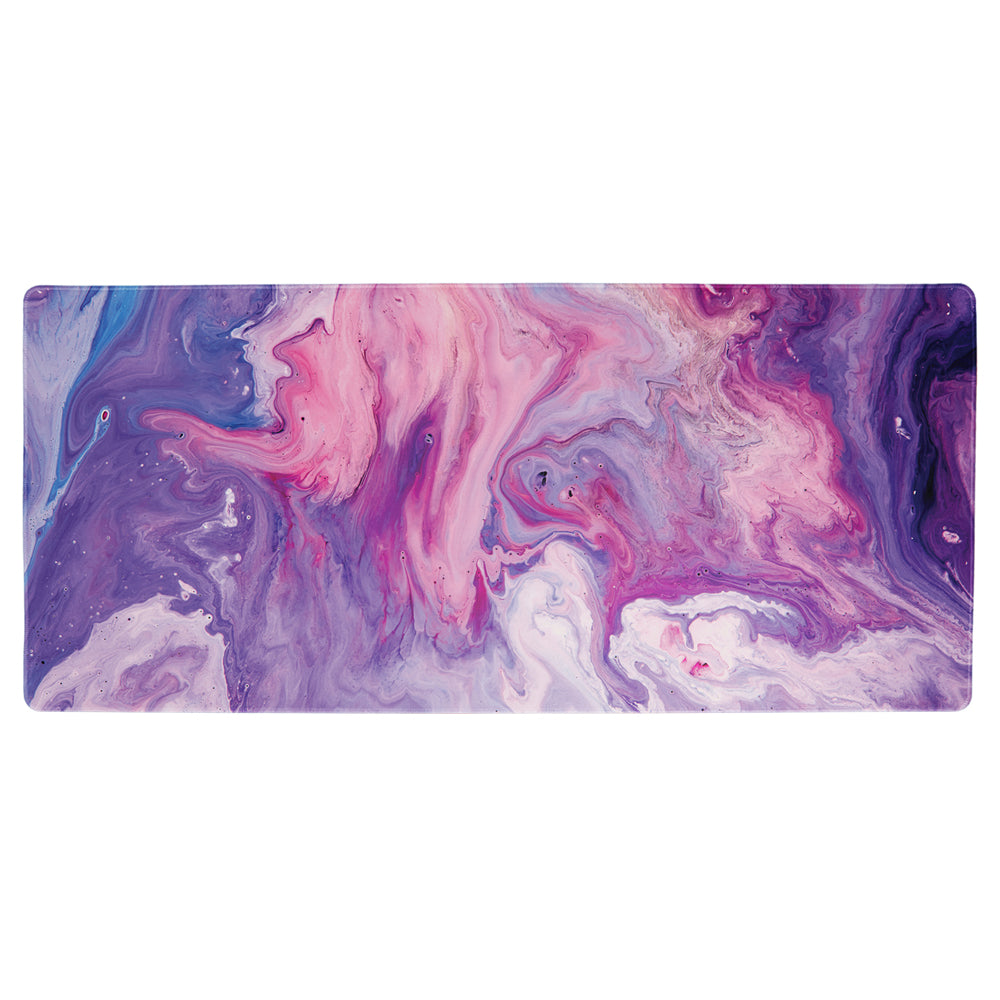 Desktop and Workstation Mat | Purple Marble