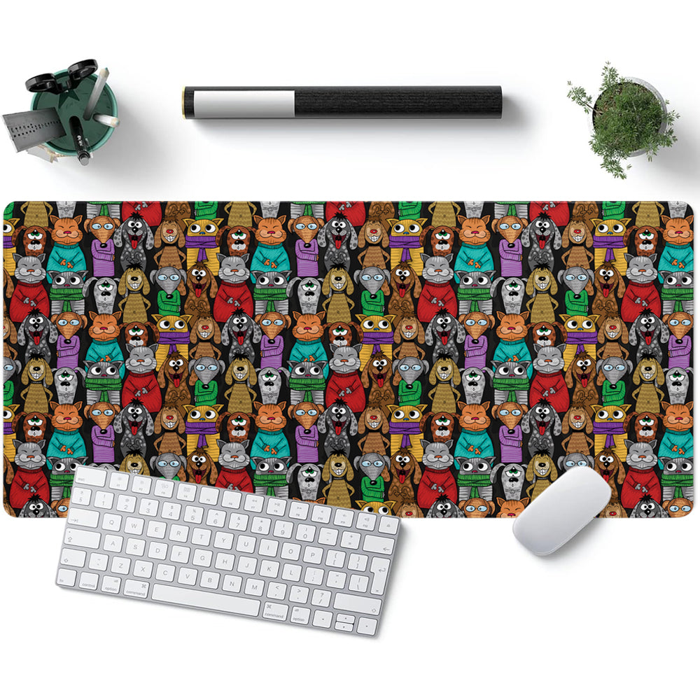 Desktop and Workstation Mat | Furry Friends
