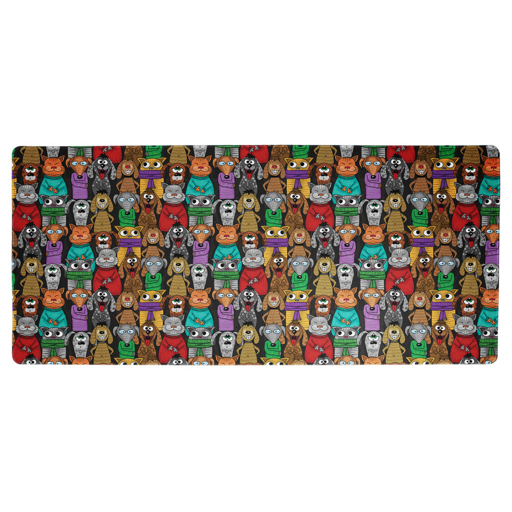 Desktop and Workstation Mat | Furry Friends