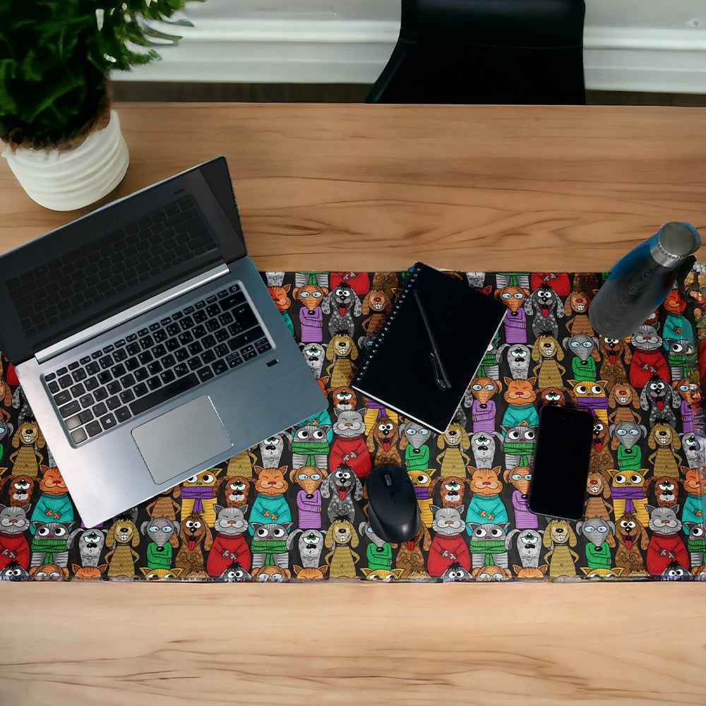 Desktop and Workstation Mat | Furry Friends