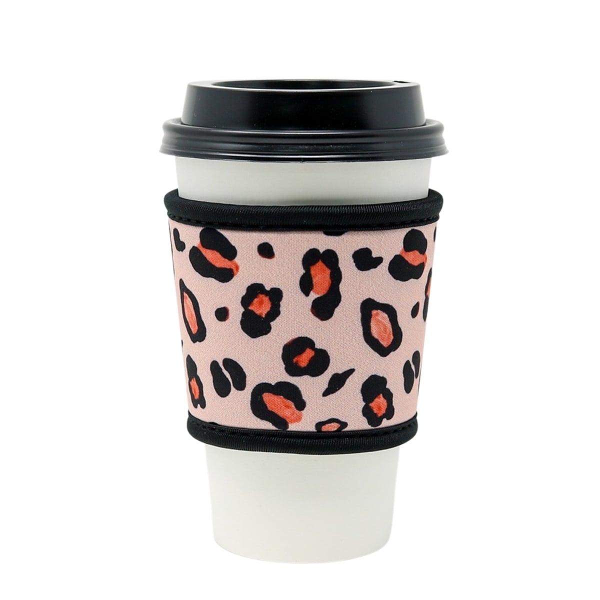 Reusable thermal insulated coffee cup hot sleeve made from high quality neoprene used for drinks from Starbucks, McDonalds, Dunkin' Donuts, and more.