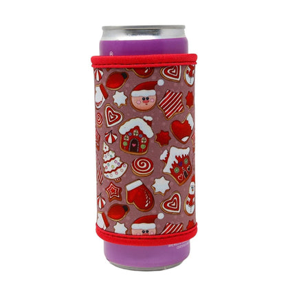 Insulated Skinny Can Drink Sleeve | Happy Holidays