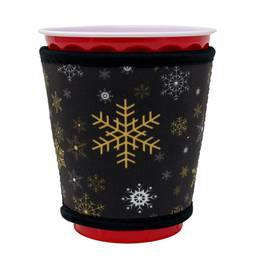 Insulated Red Cup Drink Sleeve | Snowflakes