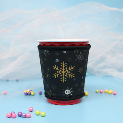 Insulated Red Cup Drink Sleeve | Snowflakes