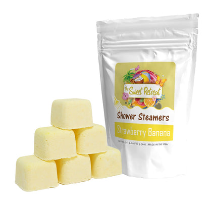 Sweet Retreat Fun & Fruity Shower Steamers (6-Pack) | Strawberry Banana