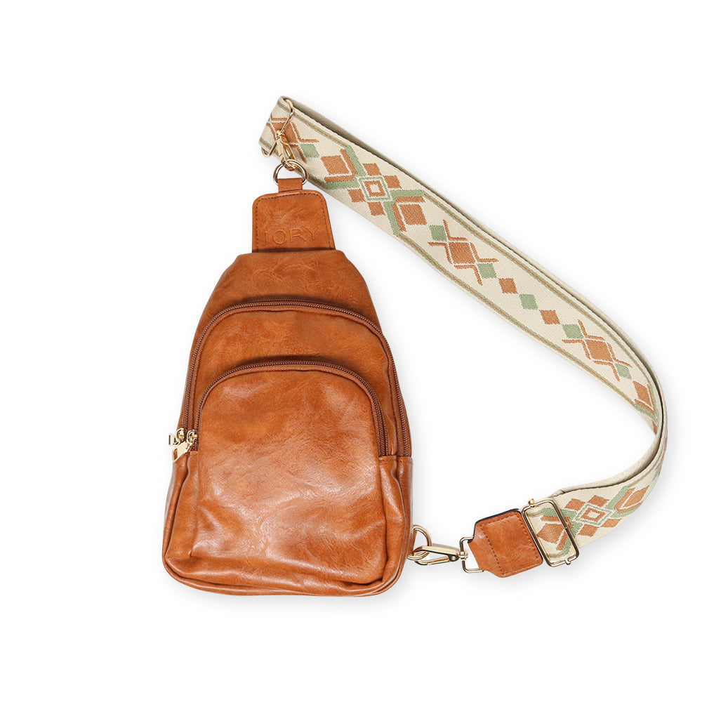 Rebeca Crossbody Sling Bag | Caramel