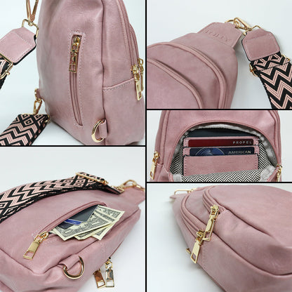 Rebeca Crossbody Sling Bag | Blush