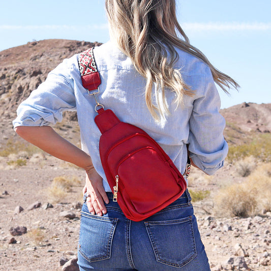 Rebeca Crossbody Sling Bag | Ruby