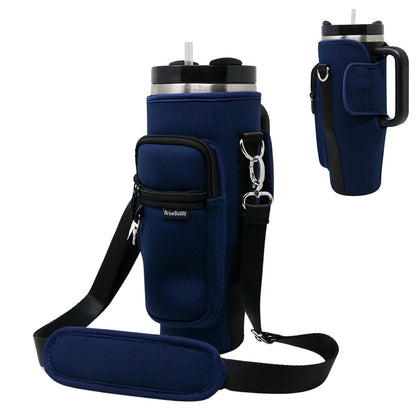 Tumbler Crossbody Holder Sling Bag | Navy Blue