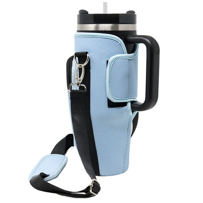 Tumbler Crossbody Holder Sling Bag | Light Blue