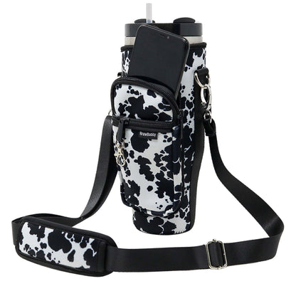 Tumbler Crossbody Holder Sling Bag | Cowhide