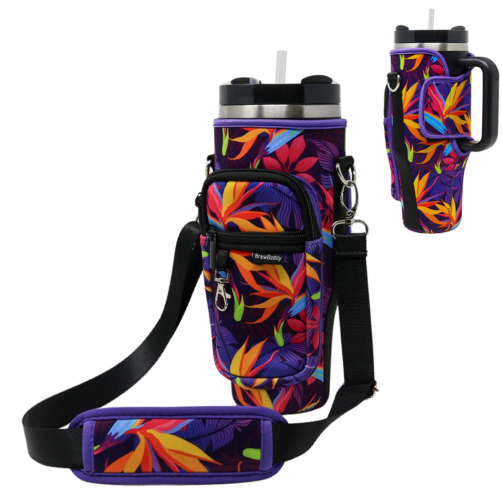 Tumbler Crossbody Holder Sling Bag | Rainforest