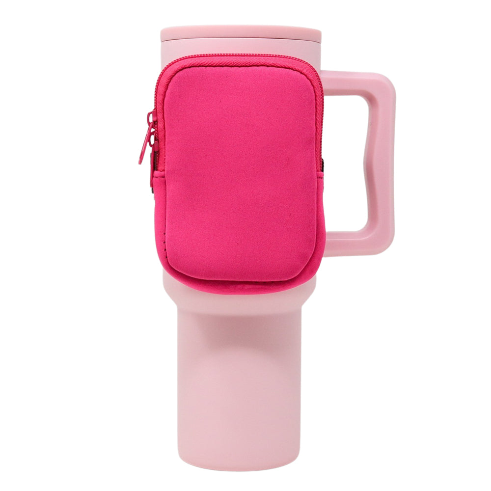 Tumbler Zippered Carry Pouch | Hot Pink