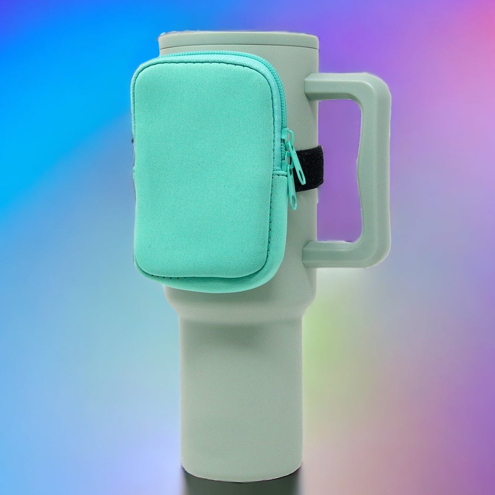 Tumbler Zippered Carry Pouch | Aqua