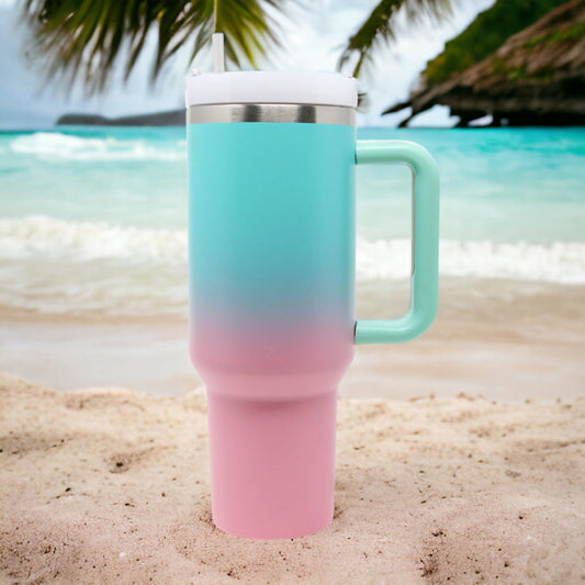 40oz Insulated Stanley Dupe Tumbler | Ombre