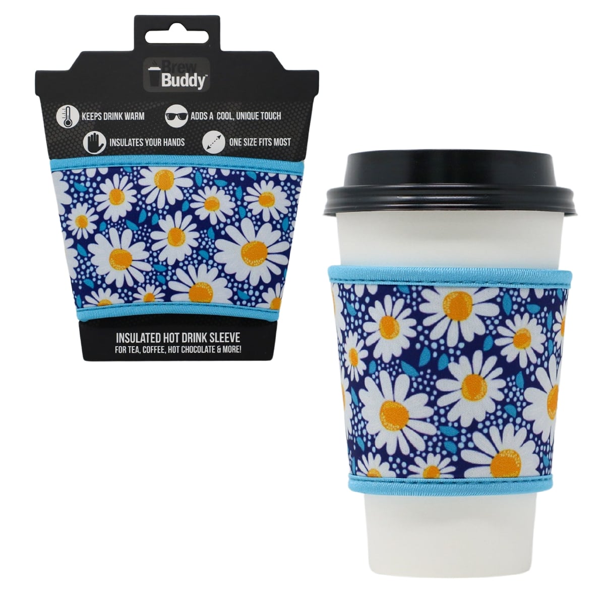 Thermal insulated coffee cup hot sleeve used for Starbucks, McDonalds, and more.