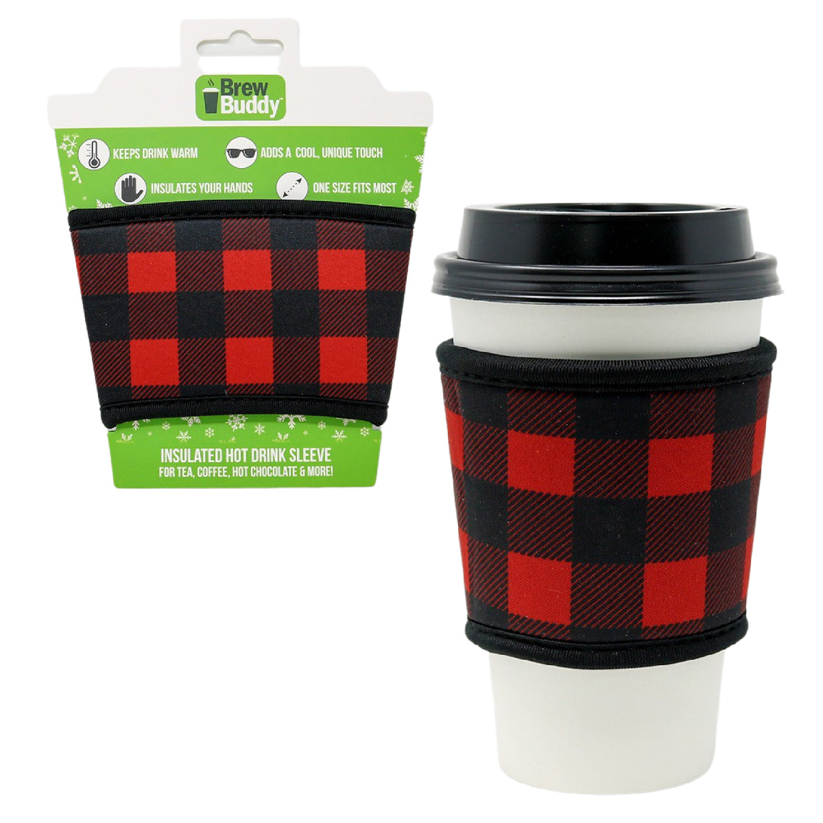 Thermal insulated coffee cup hot sleeve used for Starbucks, McDonalds, and more.