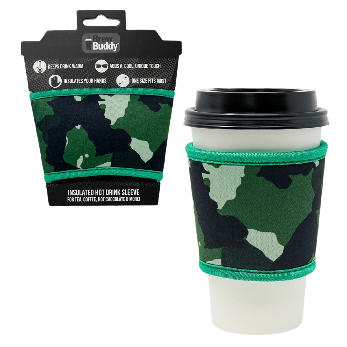 Thermal insulated coffee cup hot sleeve used for Starbucks, McDonalds, and more.