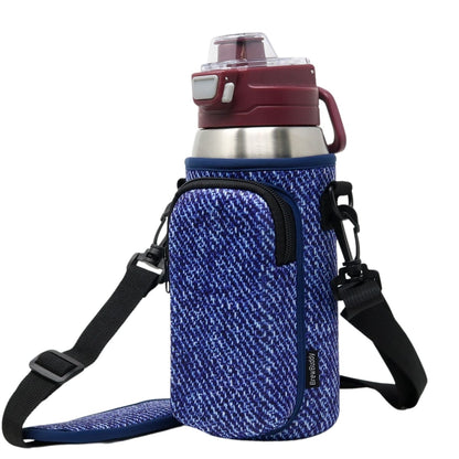 Cross Body Bag Bottle Holder | Denim