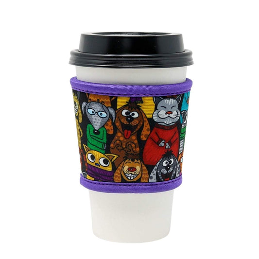 Thermal insulated coffee cup hot sleeve used for Starbucks, McDonalds, and more.