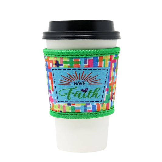 Thermal insulated coffee cup hot sleeve used for Starbucks, McDonalds, and more.