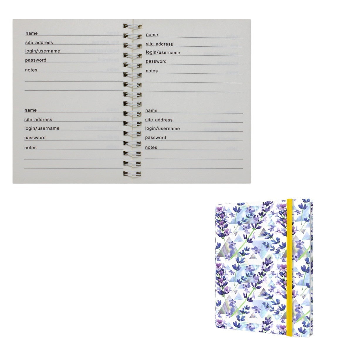 Password + Username Log Book | Lavender