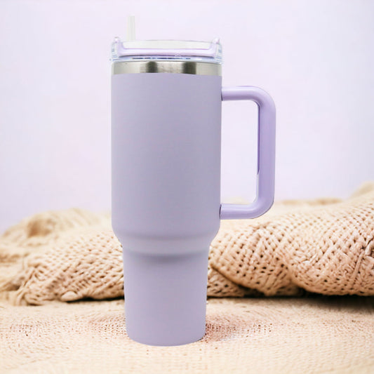 40oz Insulated Stanley Dupe Tumbler | Light Purple