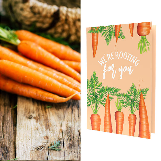 We're Rooting for You Get Well Soon| Carrot Seeds Inside