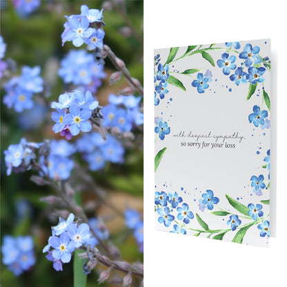 Sorry For Your Loss | Forget Me Not Seeds Inside