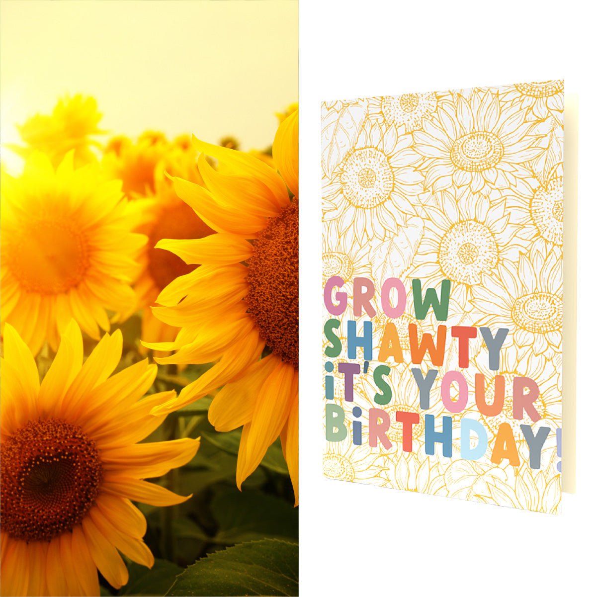 Grow Shawty It's Your Birthday | Sunflower Seeds Inside