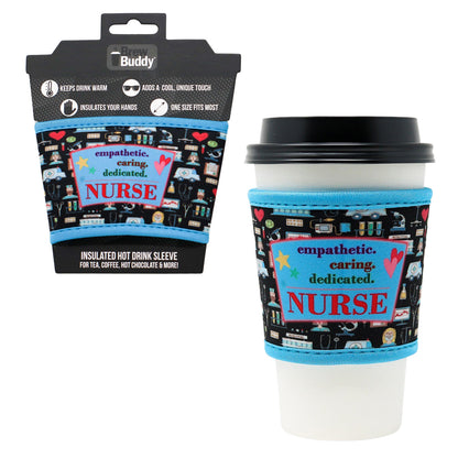 Reusable thermal insulated coffee cup hot sleeve made from high quality neoprene used for drinks from Starbucks, McDonalds, Dunkin' Donuts, and more. 