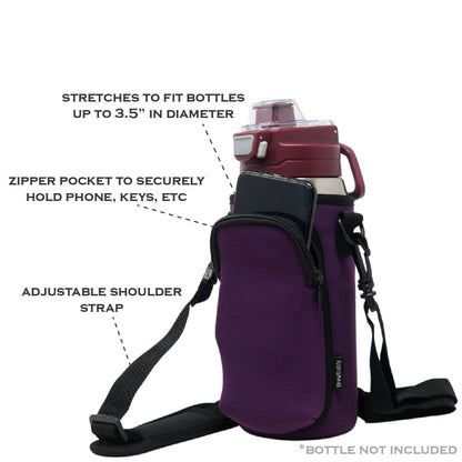 Cross Body Bag Bottle Holder | Purple