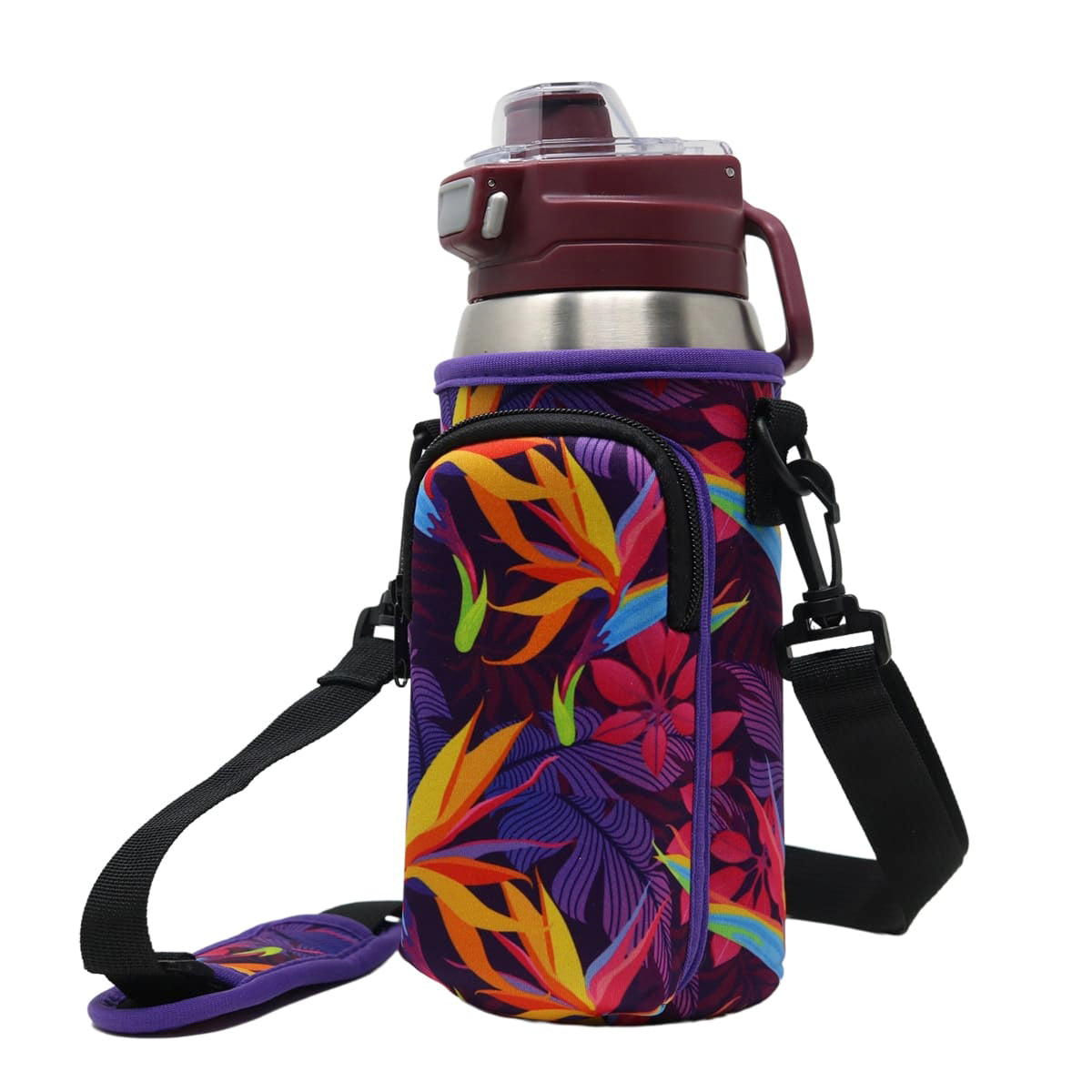 Cross Body Bag Bottle Holder | Rainforest