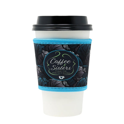 Reusable thermal insulated coffee cup hot sleeve made from high quality neoprene used for drinks from Starbucks, McDonalds, Dunkin' Donuts, and more. 