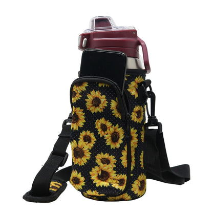 Cross Body Bag Bottle Holder | Sunflower