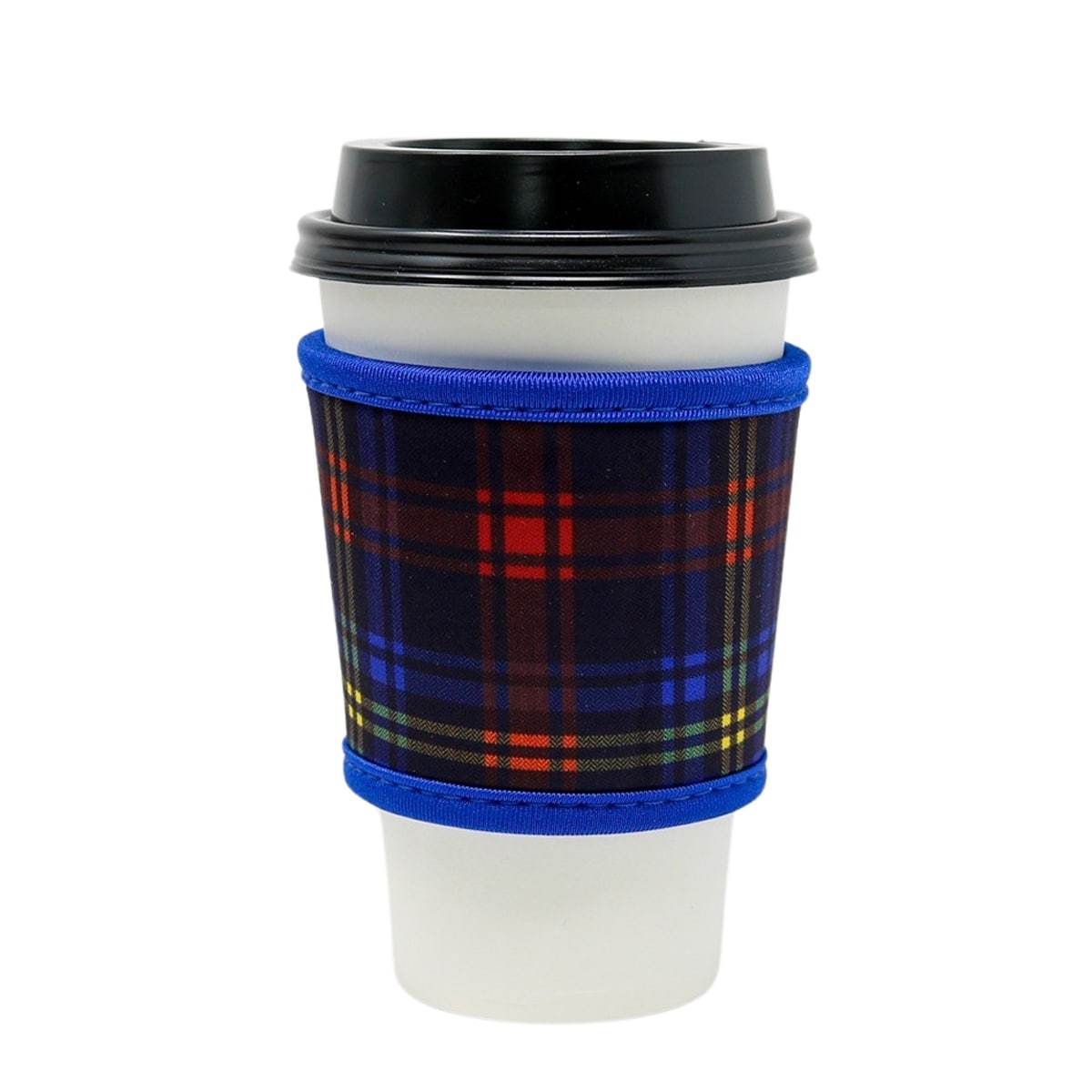 Reusable thermal insulated coffee cup hot sleeve made from high quality neoprene used for drinks from Starbucks, McDonalds, Dunkin' Donuts, and more. 