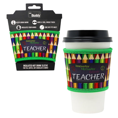 Reusable thermal insulated coffee cup hot sleeve made from high quality neoprene used for drinks from Starbucks, McDonalds, Dunkin' Donuts, and more. 