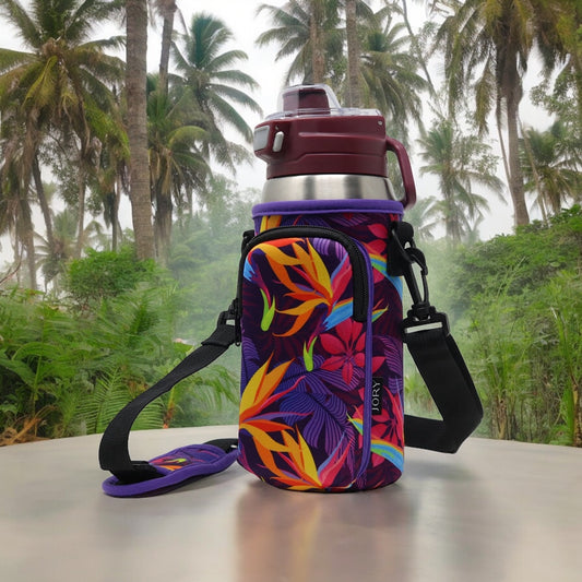 Cross Body Bag Bottle Holder | Rainforest