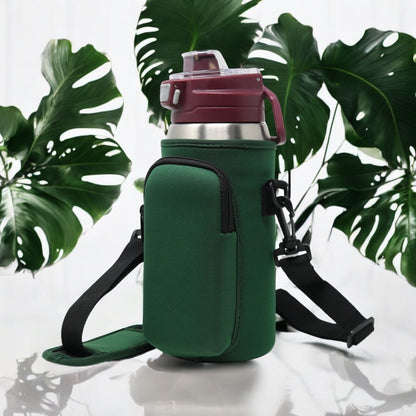 Cross Body Bag Bottle Holder | Dark Green