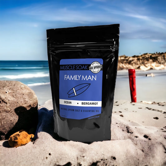 Natural Muscle Soak | Family Man (Ocean + Bergamot)