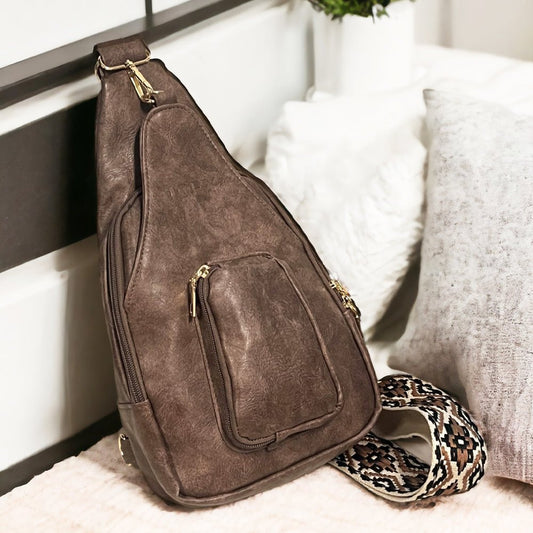 Hailey Crossbody Sling Bag | Stone - Shop Jory