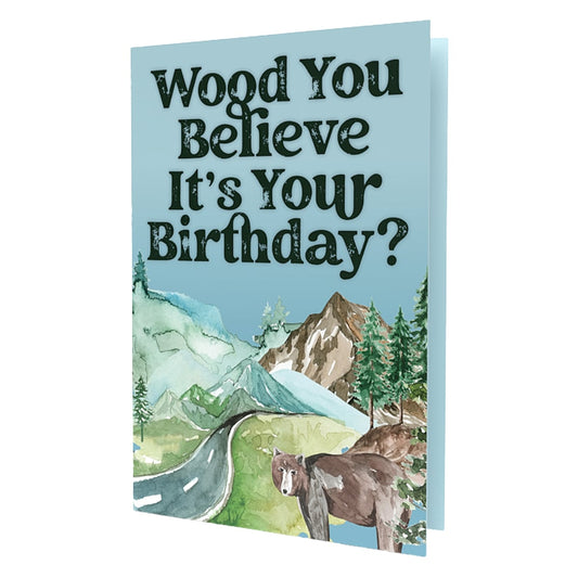 Wood You Believe It's Your Birthday Card | Balsam Fir Tree Seeds Inside