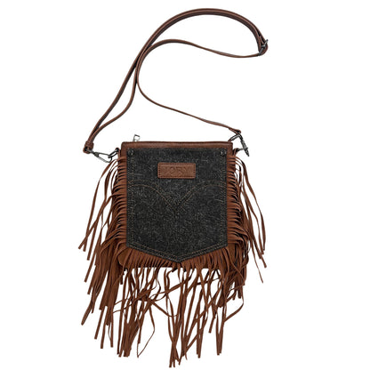 Montana Western Crossbody Tassel Bag | Stone