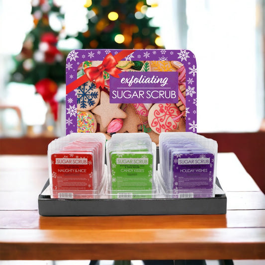 Christmas Best Seller! Holiday Sugar Scrub w/FREE display