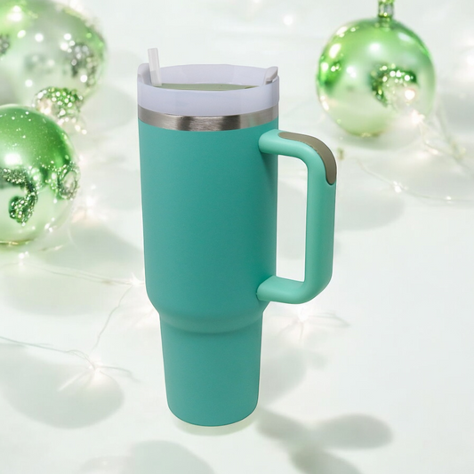 40oz Insulated Stanley Dupe Tumbler | Teal