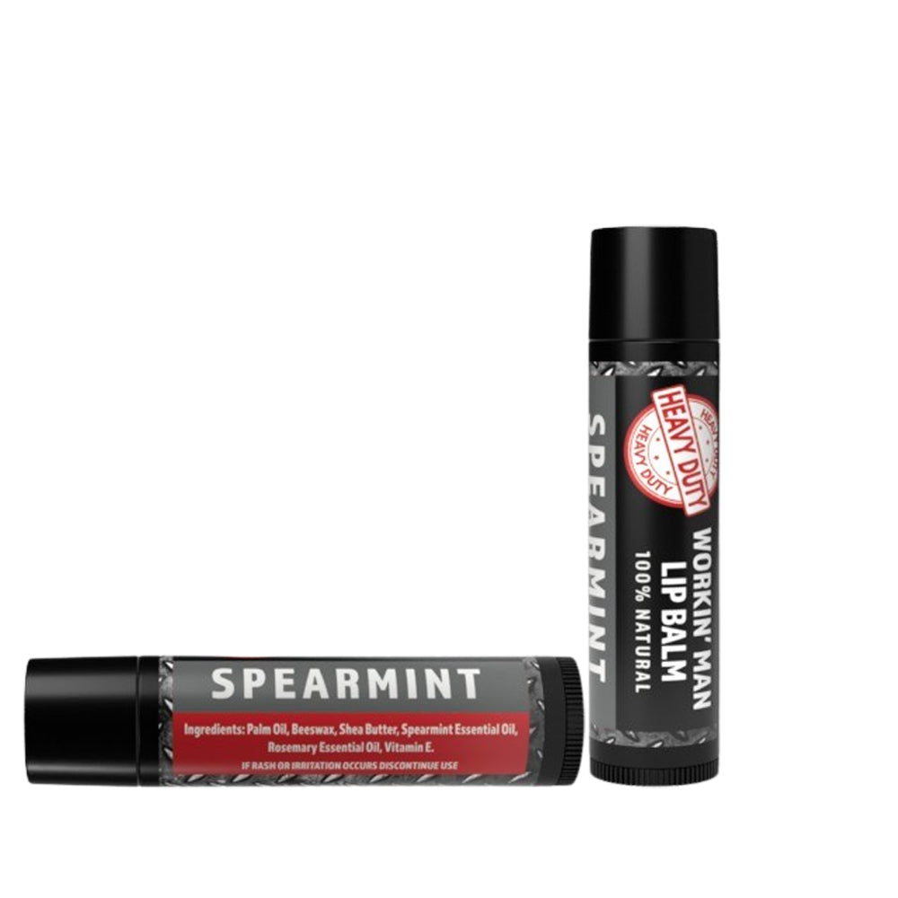 Men's Heavy Duty Lip Balm Display | 100% Natural Spearmint